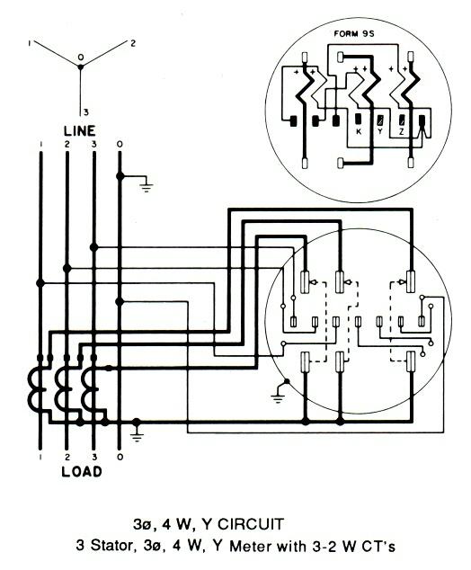 3 Phase Kilowatt Hour Meter Wiring Diagram